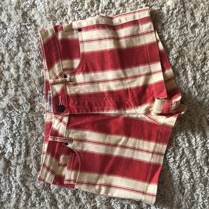 XXI stripped high rise shorts